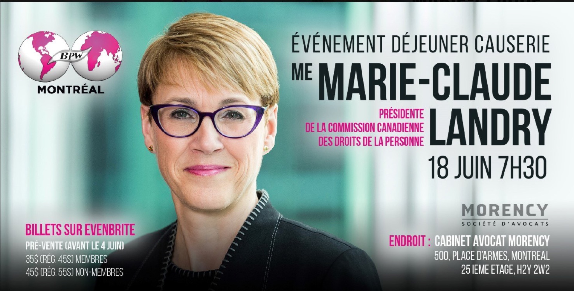 Déjeuner causerie avec Me Marie-Claude Landry
